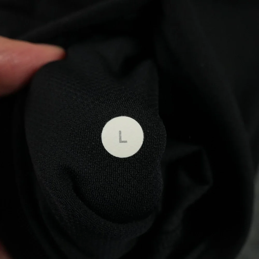 Lululemon PrePost Jacket Mens L‎ Black Mock Neck Performance Activewear Full Zip